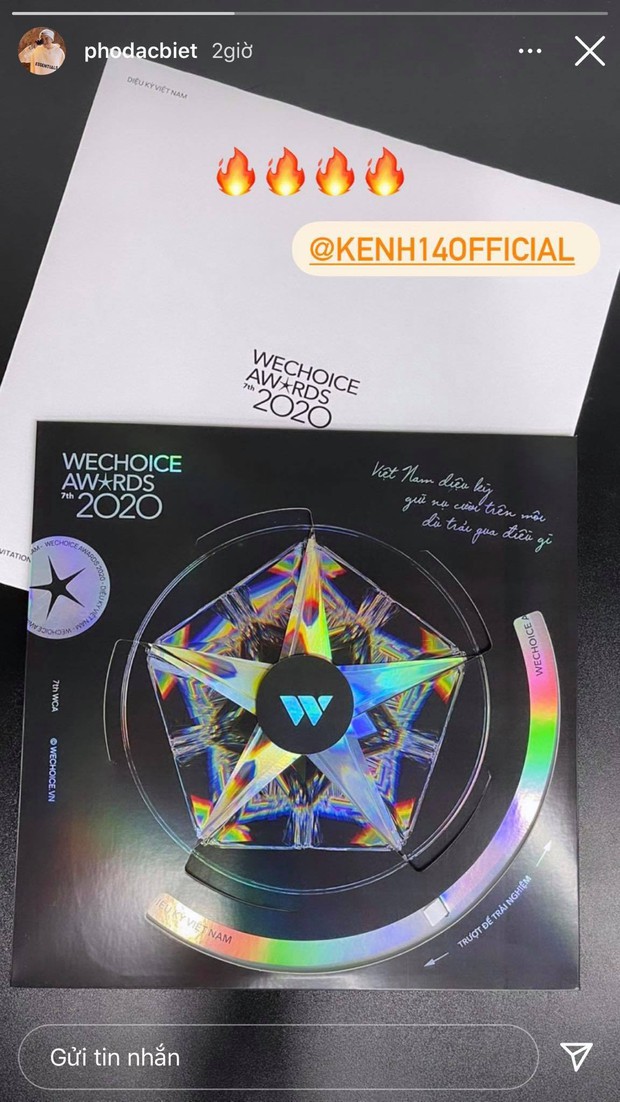 Tấm thiệp mời WeChoice Awards 2020 trên tay, dàn khách mời đang nôn đi trẩy hội lắm rồi! - Ảnh 1. Tấm thiệp mời WeChoice Awards 2020 trên tay, dàn khách mời đang nôn đi trẩy hội lắm rồi! - Ảnh 1.