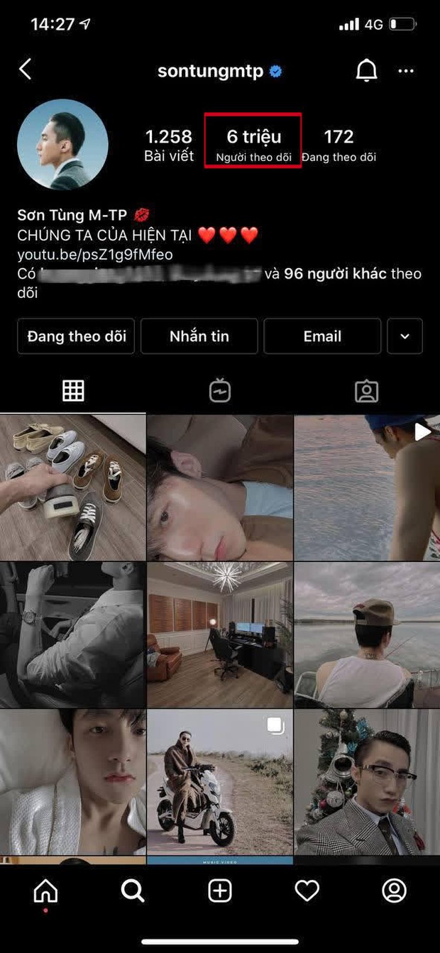 Giữa tâm bão drama nghi vấn chia tay Thiều Bảo Trâm, Instagram của Sơn Tùng cán mốc 6 triệu lượt theo dõi - Ảnh 3.