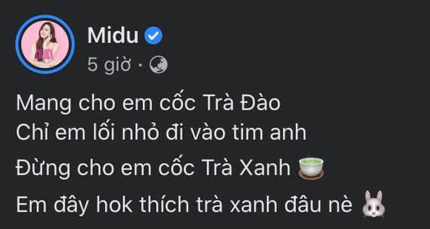 Midu bất ngờ bóng gió chuyện trà xanh, netizen nhắc ngay vụ lùm xùm Tuesday Thuý Vi và Phan Thành 6 năm trước - Ảnh 2. Midu bất ngờ bóng gió chuyện trà xanh, netizen nhắc ngay vụ lùm xùm Tuesday Thuý Vi và Phan Thành 6 năm trước - Ảnh 2.