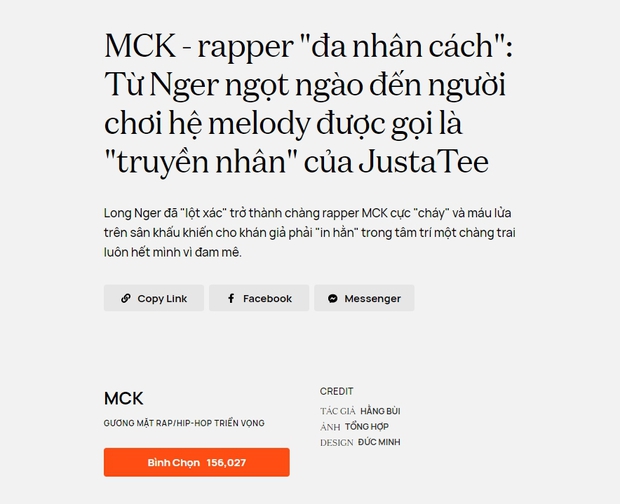 MCK ẵm giải thưởng đầu tiên trong sự nghiệp, là Gương mặt Rap/Hip-hop triển vọng tại WeChoice Awards 2020 - Ảnh 9.
