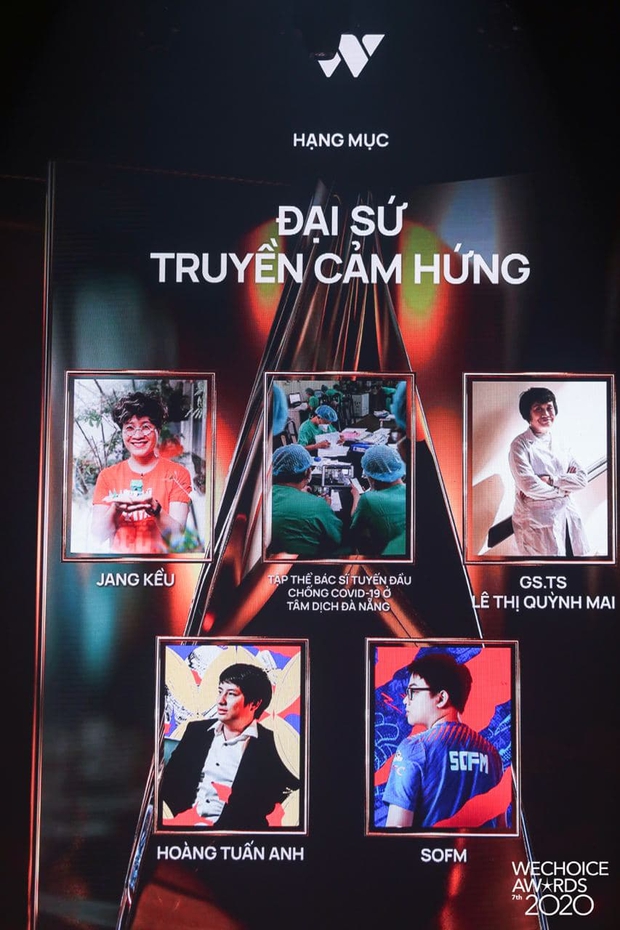 Tập thể bác sĩ tuyến đầu chống dịch tại Đà Nẵng, cha đẻ ATM gạo, SofM... trở thành Top 5 Đại sứ truyền cảm hứng WeChoice Awards 2020 - Ảnh 2.