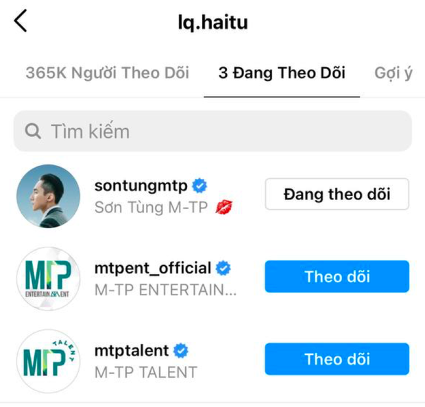 Sơn Tùng và Hải Tú chính thức gia nhập hội “chỉ follow mình anh và em” của Vbiz - Ảnh 3. Sơn Tùng và Hải Tú chính thức gia nhập hội “chỉ follow mình anh và em” của Vbiz - Ảnh 3.