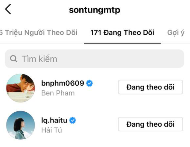 Bằng chứng Sơn Tùng chủ động unfollow, không phải bị Thiều Bảo Trâm chặn giữa drama “trà xanh” - Ảnh 4.