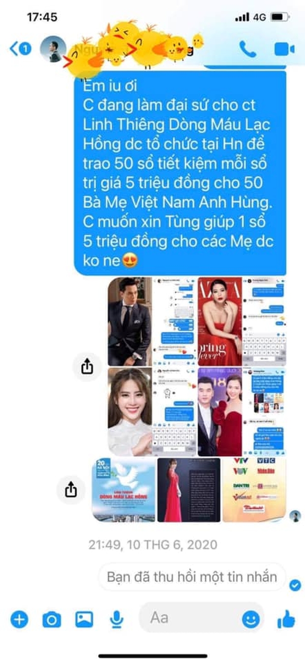 Chưa hết biến: Quế Vân tung hàng loạt tin nhắn với các nghệ sĩ kèm lời dằn mặt Nhắc nhẹ ai đó vô ơn với chị - Ảnh 2. Chưa hết biến: Quế Vân tung hàng loạt tin nhắn với các nghệ sĩ kèm lời dằn mặt Nhắc nhẹ ai đó vô ơn với chị - Ảnh 2.