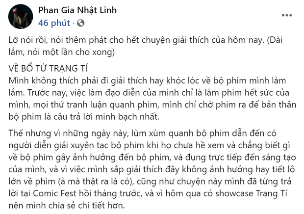 Đạo diễn Trạng Tí đăng đàn tiết lộ lí do bỏ bản đồ trên áo nam chính: Phim và văn học độc lập với nhau! - Ảnh 1. Đạo diễn Trạng Tí đăng đàn tiết lộ lí do bỏ bản đồ trên áo nam chính: Phim và văn học độc lập với nhau! - Ảnh 1.