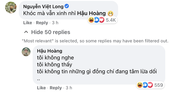 Mũi trưởng Long tự tay “đẩy thuyền” với Hậu Hoàng chỉ với 4 chữ, đọc xong không sinh nghi mới lạ - Ảnh 2.