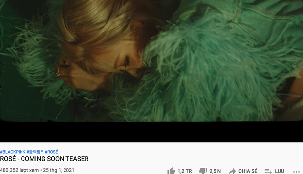 Mới tung teaser thôi mà Rosé đã tự xô đổ thành tích nội bộ nhà BLACKPINK, thiết lập kỷ lục tốc độ triệu likes trên mặt trận nữ idol solo - Ảnh 3. Mới tung teaser thôi mà Rosé đã tự xô đổ thành tích nội bộ nhà BLACKPINK, thiết lập kỷ lục tốc độ triệu likes trên mặt trận nữ idol solo - Ảnh 3.