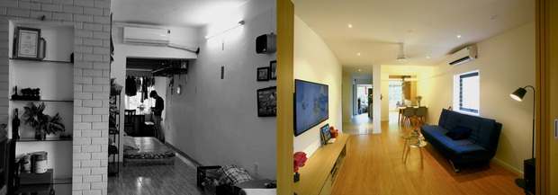 Gia đình Hà Nội chi hơn 300 triệu cải tạo căn hộ xây từ 1970, thành quả mỹ mãn khiến ai cũng hài lòng - Ảnh 1.