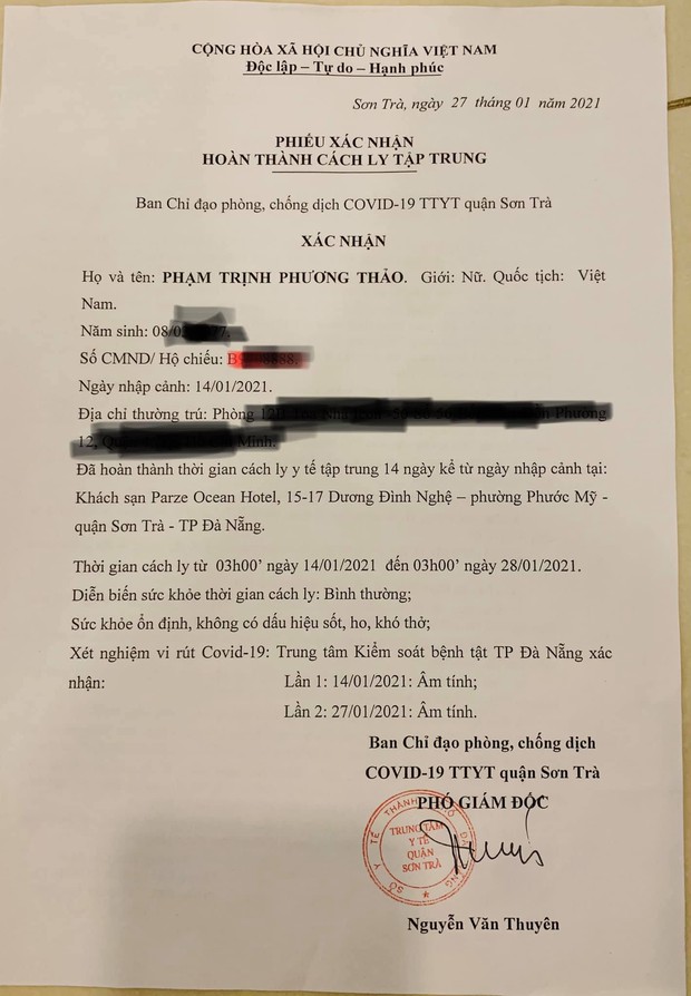 Thanh Thảo thông báo đã hoàn thành 14 ngày cách ly sau khi trở về từ Mỹ, tiết lộ về tình trạng sức khoẻ hiện tại - Ảnh 7.