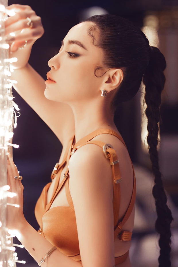 Bích Phương khẳng định vòng eo bánh tét hôm qua là pha-ke nhưng 5 tấm ảnh đăng lên đều... không thấy bụng - Ảnh 6.