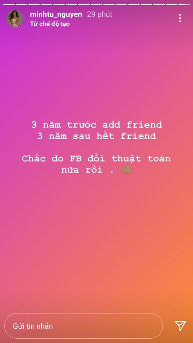 Rộ nghi vấn Minh Tú - Hoàng Thùy không còn làm bạn trên Facebook hậu drama ở show thực tế - Ảnh 1.