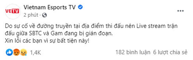 Trận cầu tâm điểm GAM vs SE bị giật lag điên đảo, cộng đồng phẫn nộ chỉ trích VETV thiếu chuyên nghiệp - Ảnh 2.