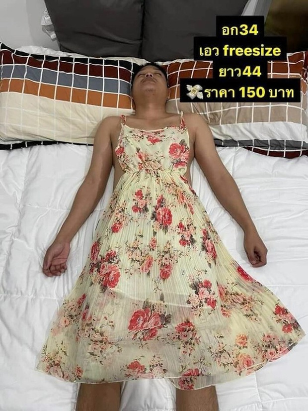 Vợ lợi dụng chồng ngủ để bắt làm người mẫu, mặc từ váy đầm đến crop top để đăng bán online rồi viral khắp MXH - Ảnh 4. Vợ lợi dụng chồng ngủ để bắt làm người mẫu, mặc từ váy đầm đến crop top để đăng bán online rồi viral khắp MXH - Ảnh 4.
