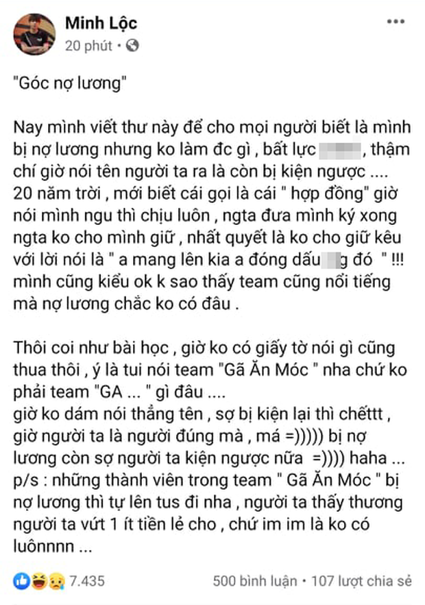 Zeros viết tâm thư tiếp tục bóc phốt đội tuyển cũ nợ lương - Ảnh 1.