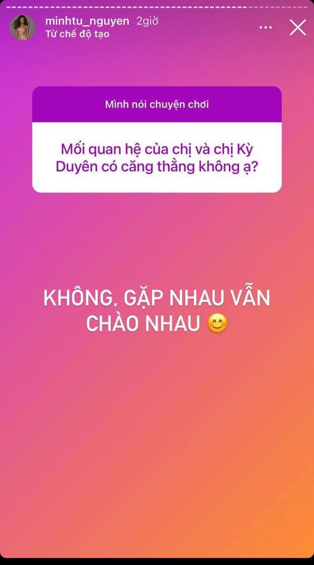 Minh Tú lên tiếng giữa drama unfriend: Đáp cực căng vì bị so với Hoàng Thuỳ, tiết lộ quan hệ hiện tại với Kỳ Duyên - Ảnh 4.