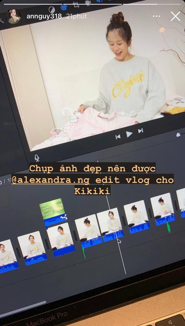 An Nguy khoe nhan sắc mẹ bầu trong giai đoạn cuối thai kì, để lộ chi tiết ngầm thông báo giới tính con đầu lòng? - Ảnh 2.