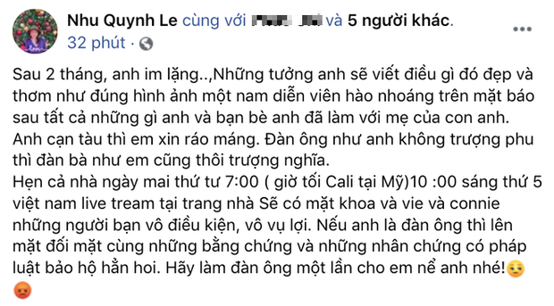 Biến căng: Hoàng Anh lên tiếng tố ngược, vợ cũ liền đáp trả Anh đã cạn tàu thì em xin ráo máng và tuyên bố livestream để đối chất - Ảnh 2.