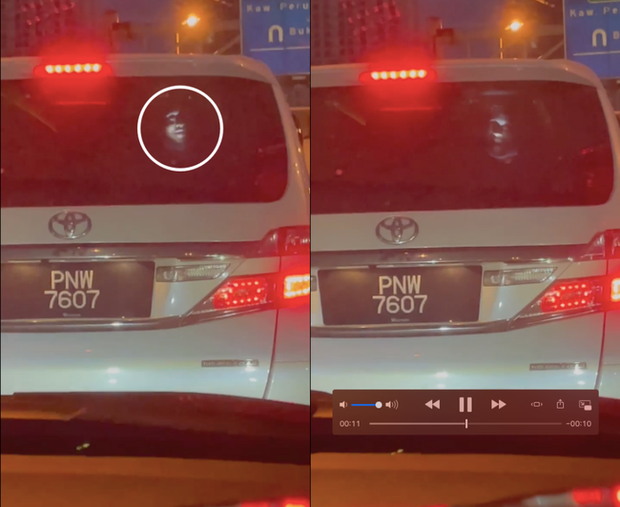 Ám ảnh gương mặt trắng toát xuất hiện đằng sau xe ô tô giữa đêm, mục đích của việc làm bị dân mạng lên án - Ảnh 2.