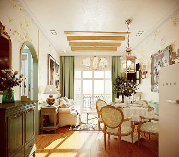 Hoa mắt ngắm căn hộ 50m2 mới tậu của Hoà Minzy: Phong cách Châu Âu xinh muốn xỉu, phòng khách đến phòng ngủ như cổ tích - Ảnh 3.