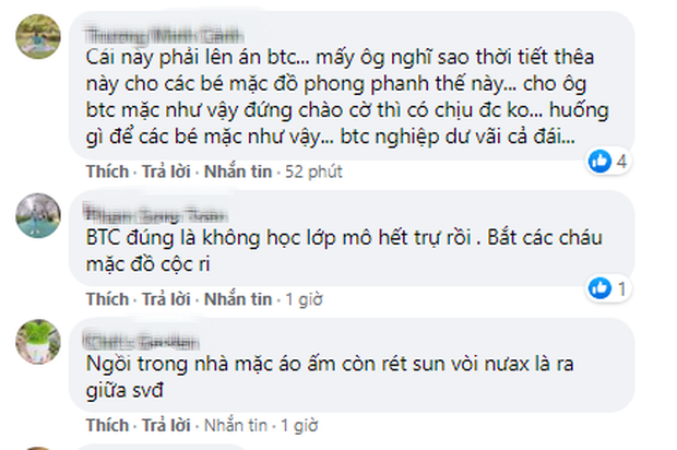BTC trận Siêu Cúp Quốc gia bị chỉ trích vì để trẻ em mặc áo cộc tay ra sân giữa trời rét 10 độ C - Ảnh 4. BTC trận Siêu Cúp Quốc gia bị chỉ trích vì để trẻ em mặc áo cộc tay ra sân giữa trời rét 10 độ C - Ảnh 4.