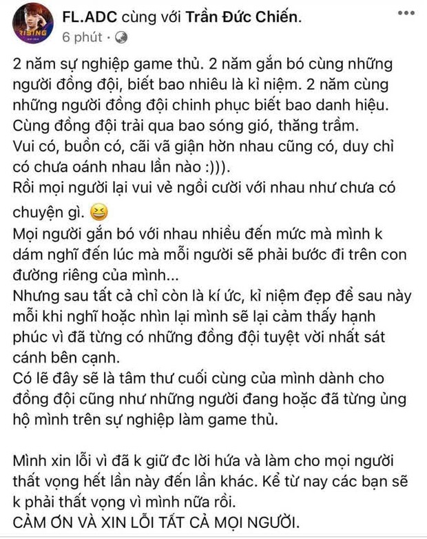 HOT: KhiênG hé lộ ADC giải nghệ chỉ là cú lừa, sẽ tiếp tục thi đấu Liên Quân Mobile chuyên nghiệp mùa sau - Ảnh 1.