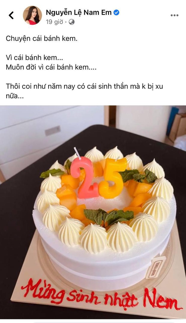 Nam Em hạnh phúc vì được “người ấy” tặng bánh sinh nhật, netizen soi chi tiết nghi “cà khịa” vụ Trường Giang năm xưa? - Ảnh 2.