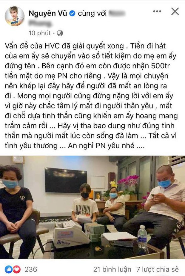 Ca sĩ Vbiz đầu tiên lên tiếng sau khi Hồ Văn Cường nhận đủ tiền cát xê từ ekip Phi Nhung: Mong mọi người đừng nặng lời với em ấy - Ảnh 2. Ca sĩ Vbiz đầu tiên lên tiếng sau khi Hồ Văn Cường nhận đủ tiền cát xê từ ekip Phi Nhung: Mong mọi người đừng nặng lời với em ấy - Ảnh 2.