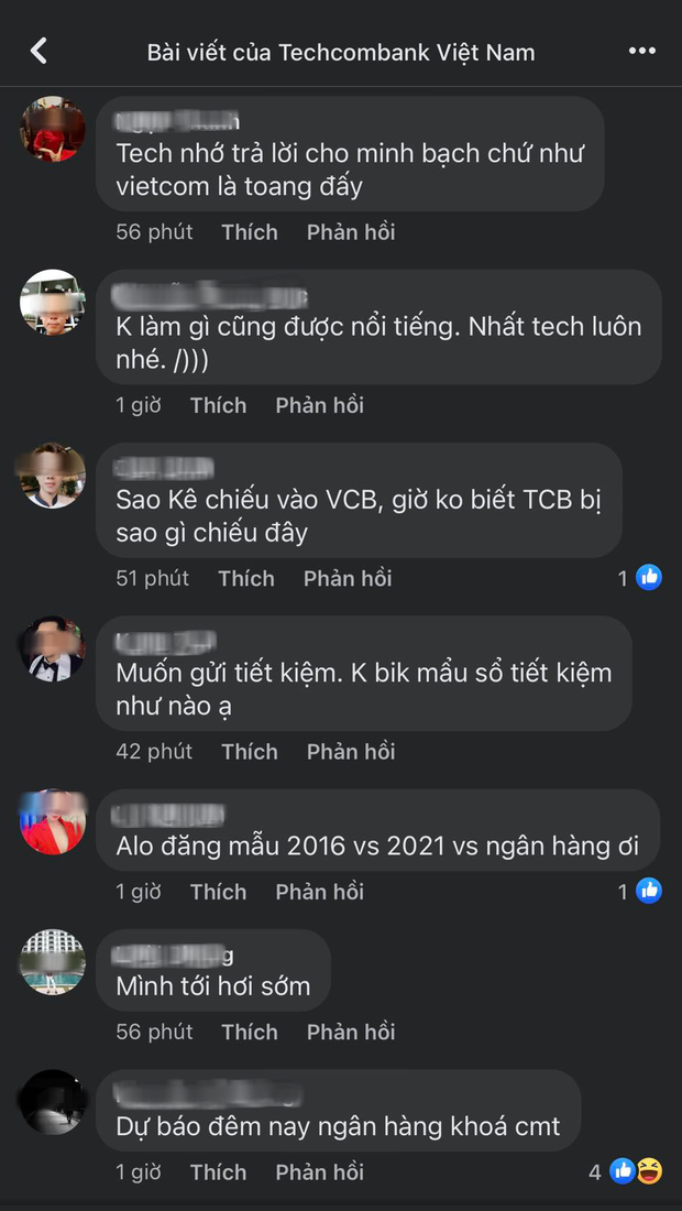 Cộng đồng mạng ồ ạt vào fanpage Techcombank, yêu cầu làm rõ điều này sau khi mẹ Hồ Văn Cường đăng hình ảnh sổ tiết kiệm - Ảnh 6.