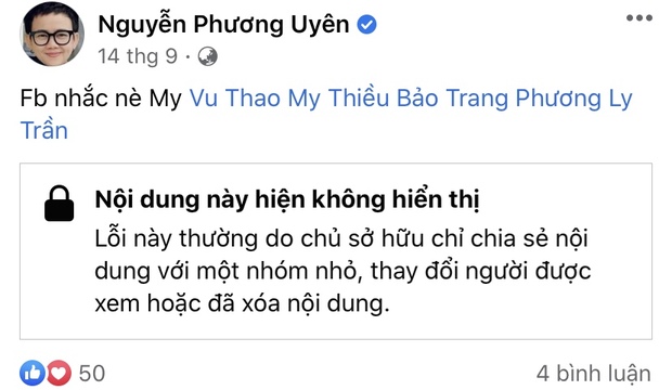 Lần cuối Phương Uyên công khai nhắc đến Thiều Bảo Trang là khi nào? - Ảnh 6.