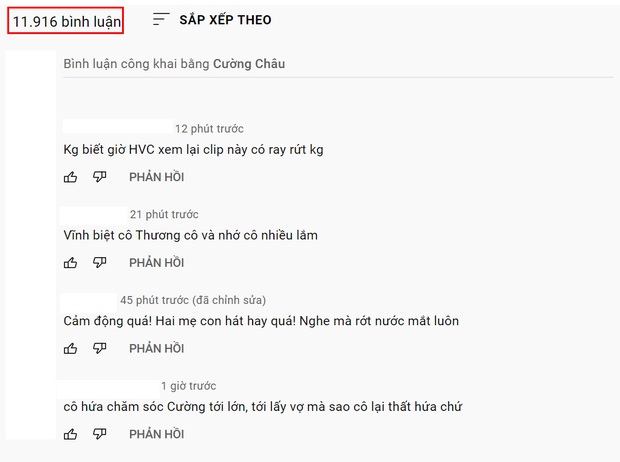 MV nhiều views nhất kênh YouTube cố NS Phi Nhung là sản phẩm đầu tiên cùng Hồ Văn Cường, bình luận gửi lời thương xót tăng hàng giờ - Ảnh 7. MV nhiều views nhất kênh YouTube cố NS Phi Nhung là sản phẩm đầu tiên cùng Hồ Văn Cường, bình luận gửi lời thương xót tăng hàng giờ - Ảnh 7.