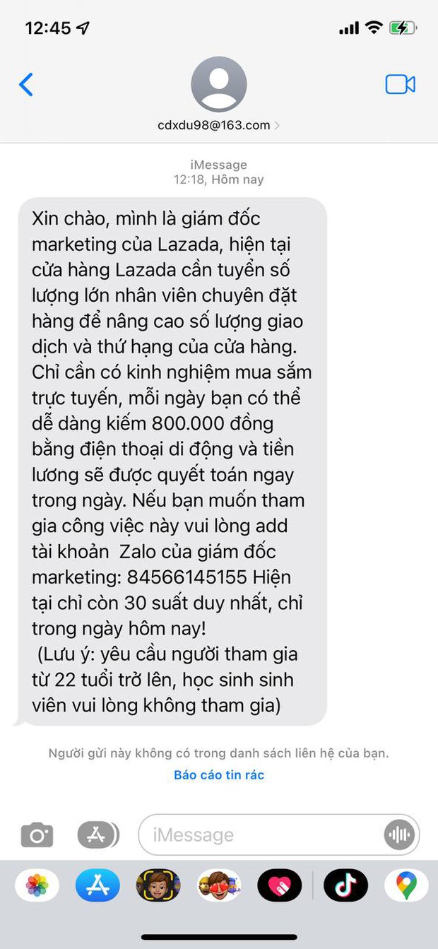 Mạo danh hàng loạt sàn TMĐT lừa đảo tuyển dụng việc nhẹ lương cao, nhiều người bị sập bẫy! - Ảnh 2.