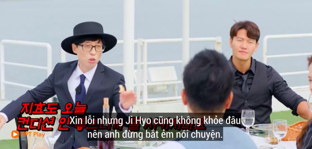Fan lo sốt vó khi mợ ngố Ji Hyo nhợt nhạt trên Running Man, liên tục ôm bụng vì viêm ruột - Ảnh 2. Fan lo sốt vó khi mợ ngố Ji Hyo nhợt nhạt trên Running Man, liên tục ôm bụng vì viêm ruột - Ảnh 2.