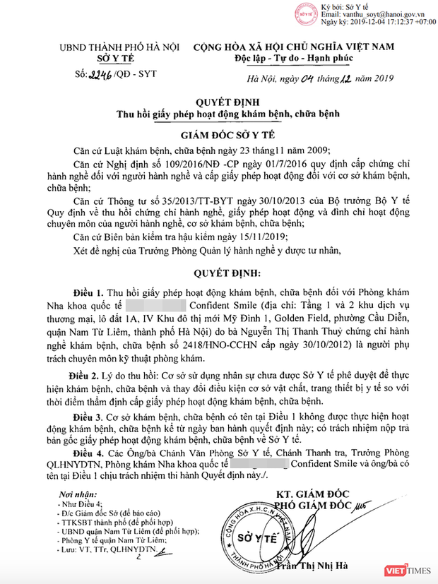 Đại gia dược phẩm trả 10 tỷ mời Hồ Văn Cường làm đại diện: Cơ sở nha khoa từng bị tước giấy phép, hợp tác làm răng cho cô dâu 62 tuổi để PR - Ảnh 2. Đại gia dược phẩm trả 10 tỷ mời Hồ Văn Cường làm đại diện: Cơ sở nha khoa từng bị tước giấy phép, hợp tác làm răng cho cô dâu 62 tuổi để PR - Ảnh 2.