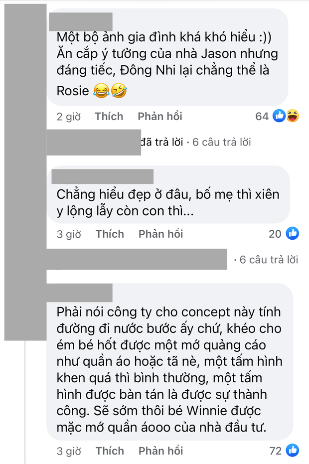 Netizen tranh cãi concept chụp hình gia đình Đông Nhi: Bố mẹ lên xiêm y sang chảnh nhưng con gái lại mặc độc mỗi chiếc tã lẻ loi - Ảnh 6. Netizen tranh cãi concept chụp hình gia đình Đông Nhi: Bố mẹ lên xiêm y sang chảnh nhưng con gái lại mặc độc mỗi chiếc tã lẻ loi - Ảnh 6.