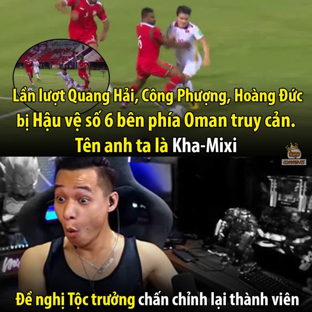 Độ Mixi bất ngờ bị cộng đồng réo tên chỉ vì một cầu thủ Oman, người liên tiếp truy cản Quang Hải, Công Phượng - Ảnh 3.