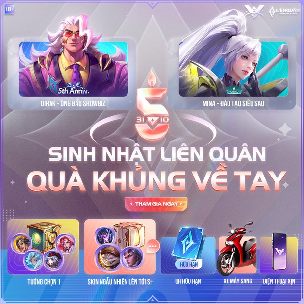 Không chỉ tướng và skin, game thủ Liên Quân Mobile còn nhận được Quân Huy miễn phí trong sự kiện sinh nhật 5 tuổi - Ảnh 6.