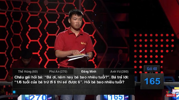 Bài toán Olympia tưởng cho tiểu học nhưng lắt léo đủ đường: 1/6 tuổi bà trừ 6 thì sẽ được 6. Hỏi bà bao nhiêu tuổi? - Ảnh 1. Bài toán Olympia tưởng cho tiểu học nhưng lắt léo đủ đường: 1/6 tuổi bà trừ 6 thì sẽ được 6. Hỏi bà bao nhiêu tuổi? - Ảnh 1.
