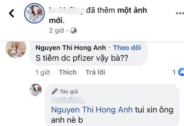 Diễn biến mới vụ cô gái khoe tiêm vắc-xin nhờ xin ông anh - Ảnh 2. Diễn biến mới vụ cô gái khoe tiêm vắc-xin nhờ xin ông anh - Ảnh 2.