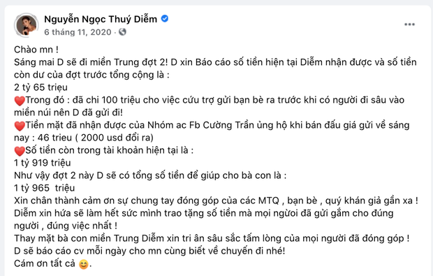 Thuý Diễm chính thức lên tiếng sau khi bị CEO Đại Nam gọi tên vào drama sao kê tiền từ thiện miền Trung! - Ảnh 3.