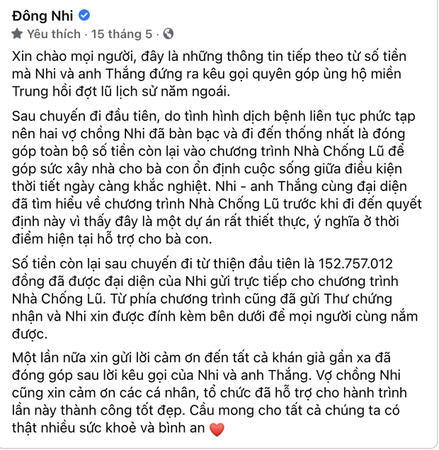 Phía Đông Nhi chính thức lên tiếng về vấn đề từ thiện sau khi bị nữ CEO Đại Nam gọi tên trên sóng livestream - Ảnh 4.