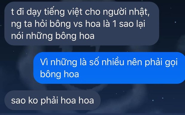 Nam sinh đi dạy Tiếng Việt bị hỏi khó: Bông với hoa là một, sao lại gọi những bông hoa?, nhận về câu trả lời tức anh ách - Ảnh 1. Nam sinh đi dạy Tiếng Việt bị hỏi khó: Bông với hoa là một, sao lại gọi những bông hoa?, nhận về câu trả lời tức anh ách - Ảnh 1.