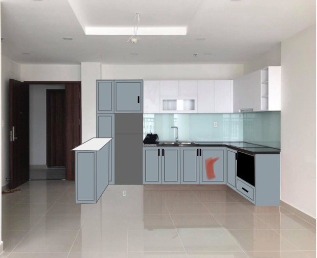 Hội chị em ngả mũ với màn cải tạo bếp linh hoạt: Bàn đảo bếp cũng chính là tủ giày, kê thêm ghế thành góc làm việc sang xịn - Ảnh 2. Hội chị em ngả mũ với màn cải tạo bếp linh hoạt: Bàn đảo bếp cũng chính là tủ giày, kê thêm ghế thành góc làm việc sang xịn - Ảnh 2.