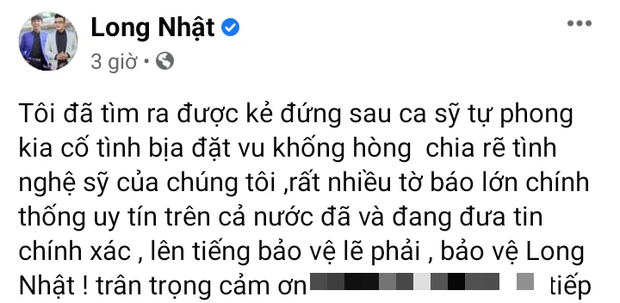 Bị tố lập group tẩy chay, triệt đường sống Hồ Văn Cường, Long Nhật thông báo đã tìm ra người đứng sau vu khống - Ảnh 2.