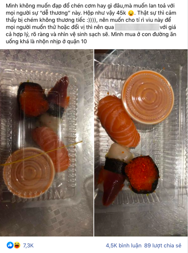 Hộp sushi tai tiếng nhất Sài Gòn hôm nay: Nghe giá mà người mua… khóc nghẹn, còn dân mạng lại bảo hợp lý? - Ảnh 1. Hộp sushi tai tiếng nhất Sài Gòn hôm nay: Nghe giá mà người mua… khóc nghẹn, còn dân mạng lại bảo hợp lý? - Ảnh 1.