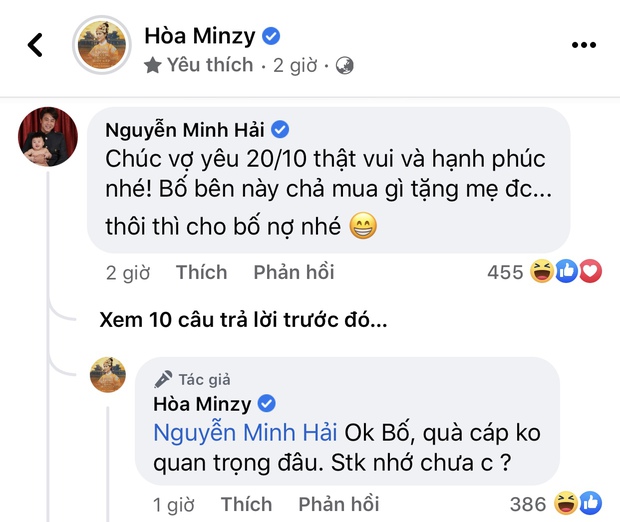 Từ Úc ông xã đại gia gửi lời chúc 20/10 cực ngọt, Hoà Minzy bình luận câu gì hợp ý 100% mẹ bỉm? - Ảnh 3.