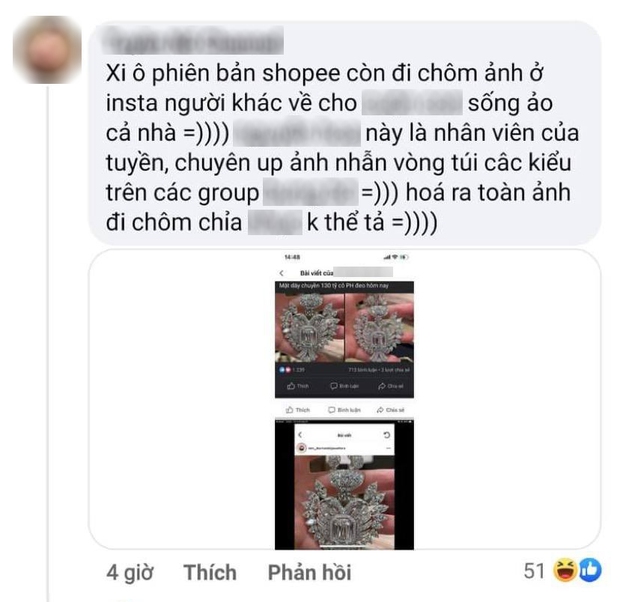 Bà trùm Đại Nam bất ngờ bị tố đeo dây chuyền kim cương fake, còn “chôm” ảnh của người ta: Rốt cuộc chuyện này là sao? - Ảnh 3.