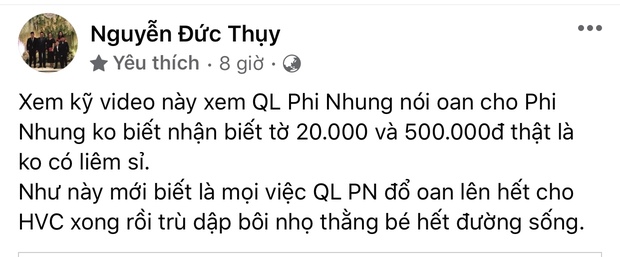 Bầu Thuỵ sửa 12 lần bài đăng nói quản lí cố CS Phi Nhung không có liêm sỉ nhưng giữ vững 1 quan điểm về chuyện Hồ Văn Cường - Ảnh 3.