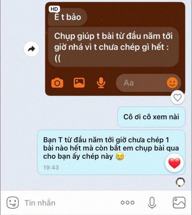 Nam sinh 2 tháng trời học online không chép bài, vội cầu cứu bạn nhưng lại sợ xanh mặt vì hành động này: Xin chừa không dám lười nữa! - Ảnh 1. Nam sinh 2 tháng trời học online không chép bài, vội cầu cứu bạn nhưng lại sợ xanh mặt vì hành động này: Xin chừa không dám lười nữa! - Ảnh 1.