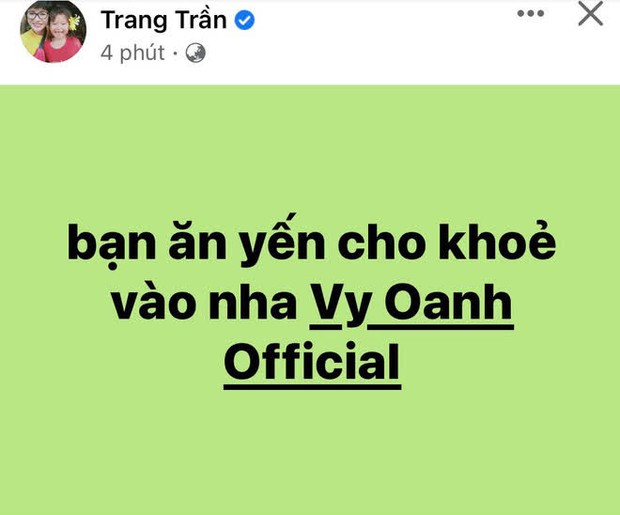 Vy Oanh nộp đơn khởi tố bà Phương Hằng, Trang Trần có luôn động thái quan tâm hết mực - Ảnh 2.