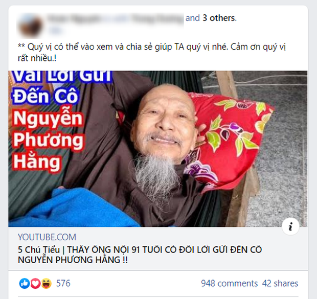 Clip của ông Lê Tùng Vân bay hơi khỏi YouTube sau lời đề nghị xét nghiệm ADN và hứa cho 20 tỷ từ bà Phương Hằng - Ảnh 1. Clip của ông Lê Tùng Vân bay hơi khỏi YouTube sau lời đề nghị xét nghiệm ADN và hứa cho 20 tỷ từ bà Phương Hằng - Ảnh 1.